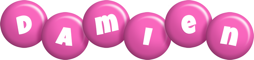 Damien candy-pink logo