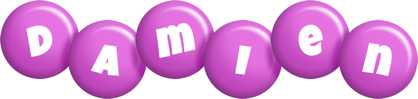 Damien candy-purple logo