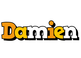 Damien cartoon logo