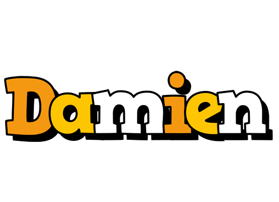 Damien cartoon logo