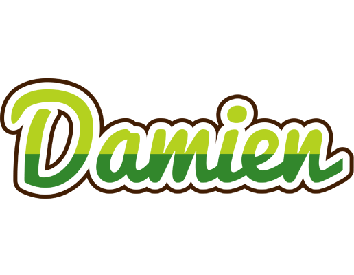 Damien golfing logo