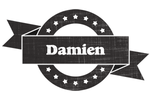 Damien grunge logo