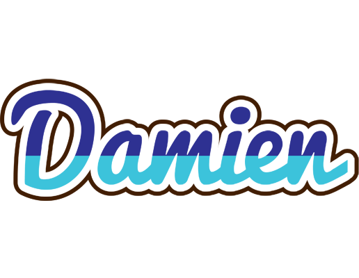 Damien raining logo