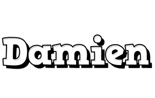 Damien snowing logo