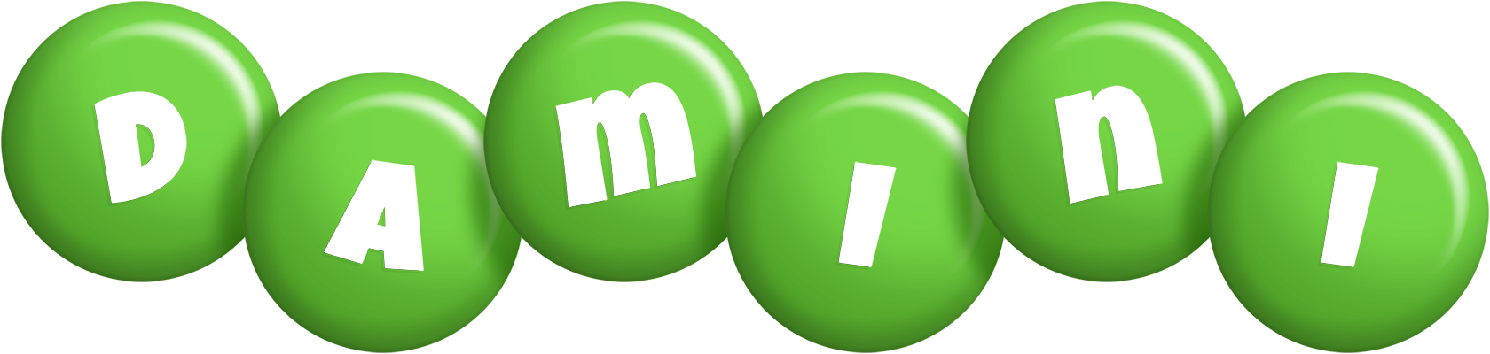Damini candy-green logo