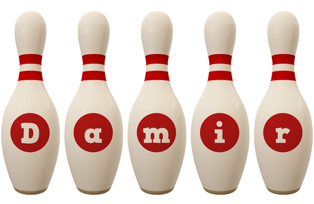 Damir bowling-pin logo