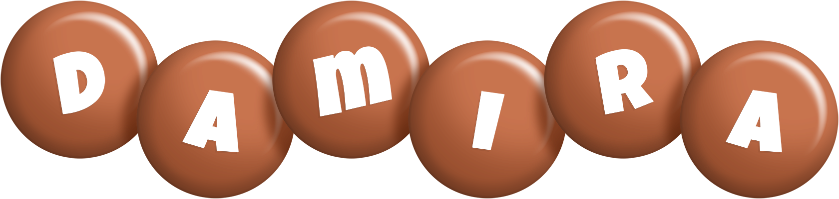 Damira candy-brown logo