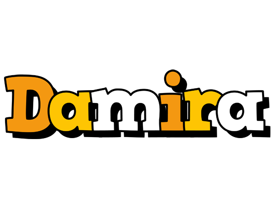 Damira cartoon logo