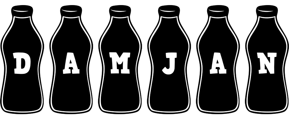 Damjan bottle logo