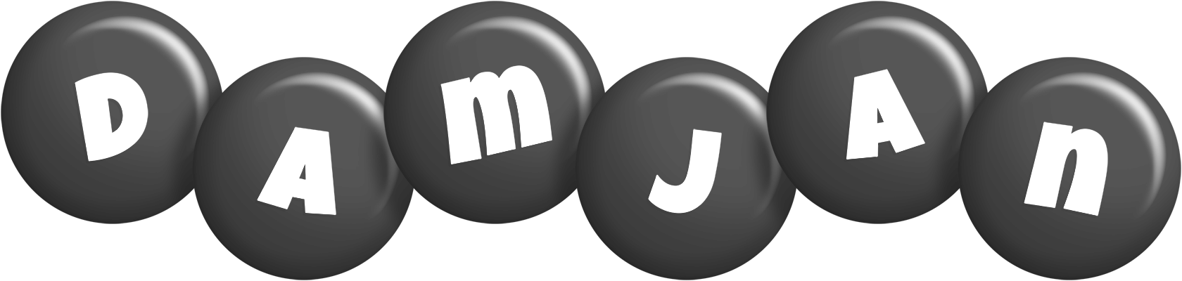 Damjan candy-black logo