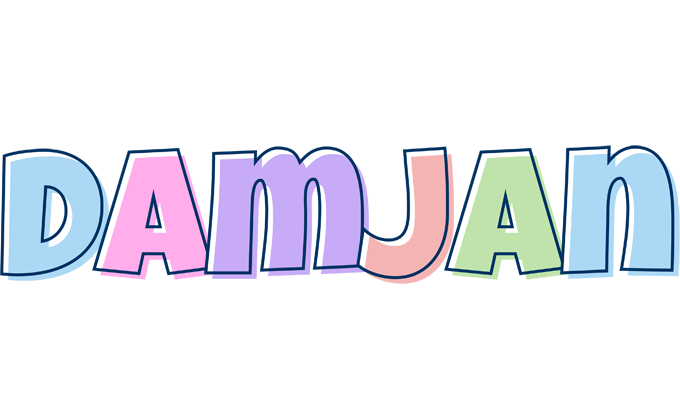 Damjan pastel logo