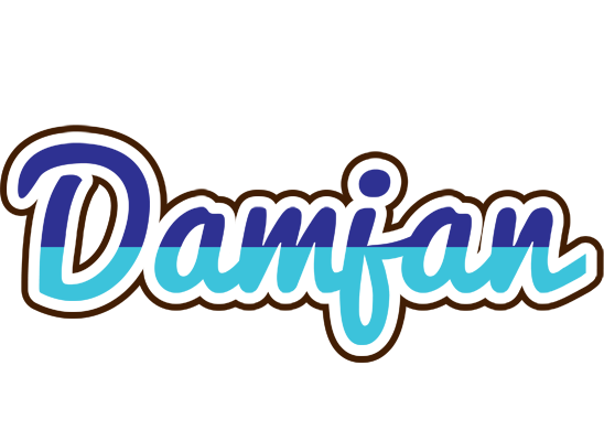 Damjan raining logo