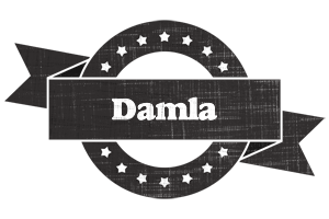 Damla grunge logo