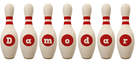 Damodar bowling-pin logo