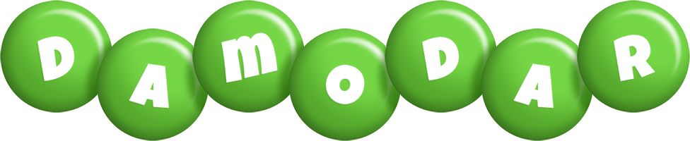 Damodar candy-green logo