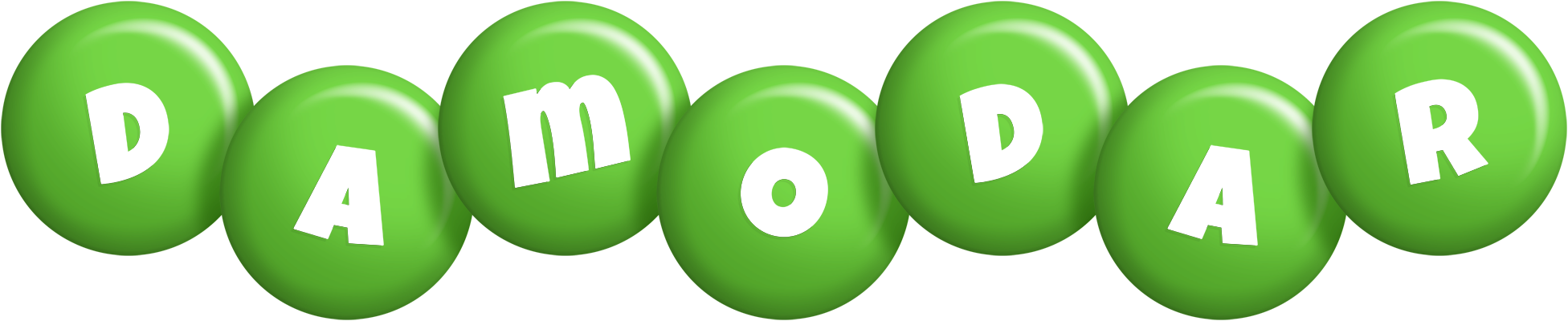 Damodar candy-green logo