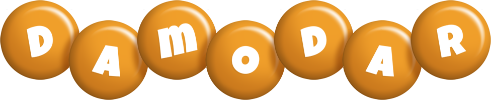 Damodar candy-orange logo