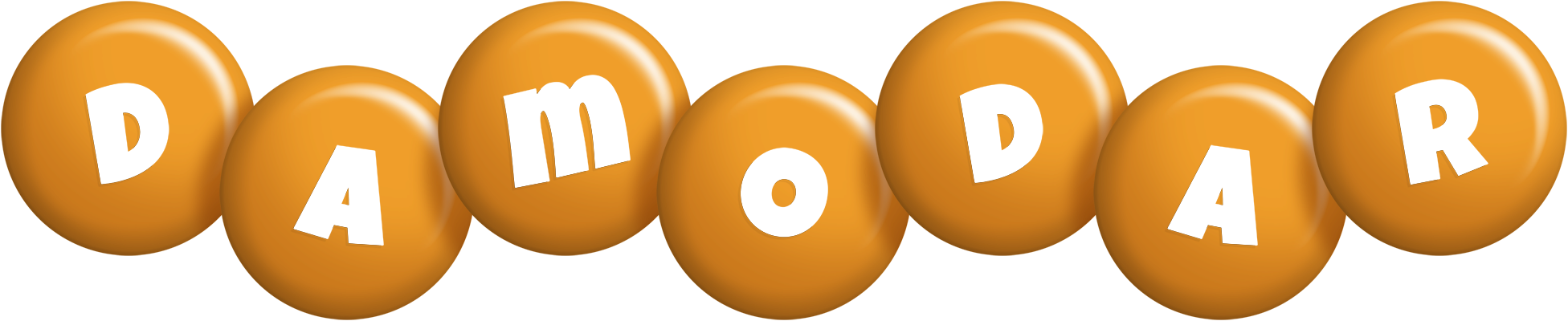 Damodar candy-orange logo