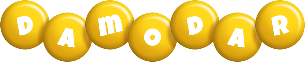 Damodar candy-yellow logo