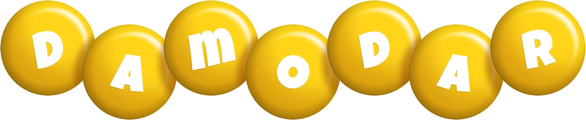 Damodar candy-yellow logo