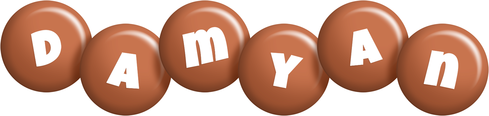 Damyan candy-brown logo