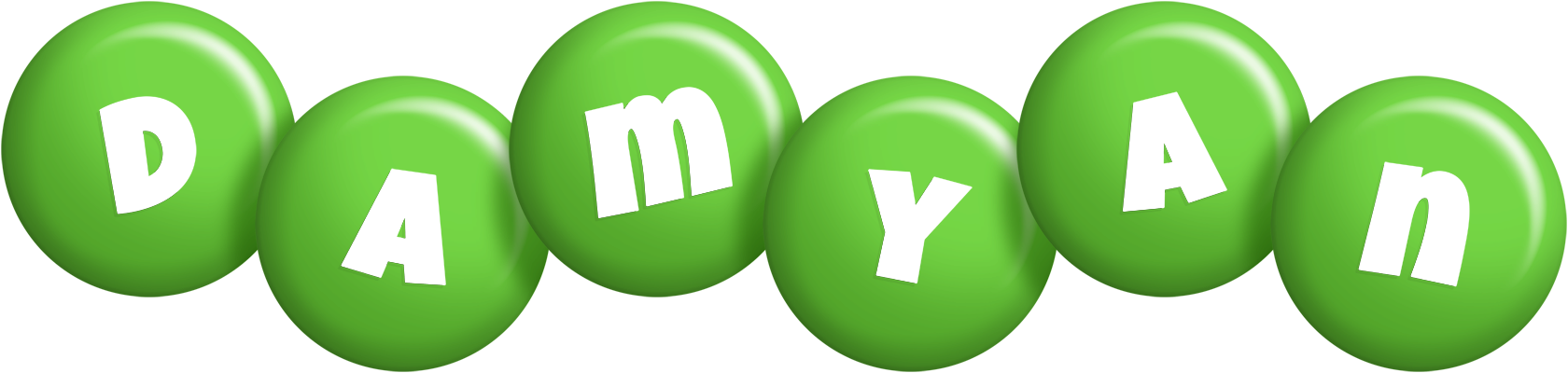 Damyan candy-green logo