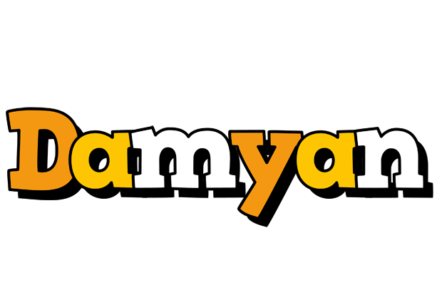 Damyan cartoon logo