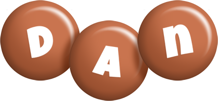 Dan candy-brown logo