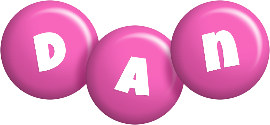 Dan candy-pink logo