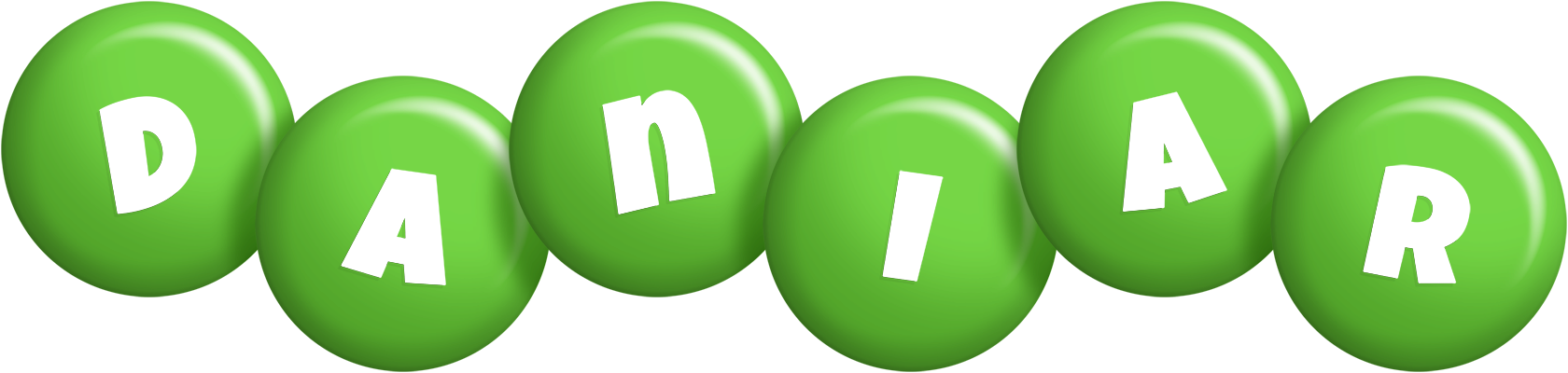 Daniar candy-green logo