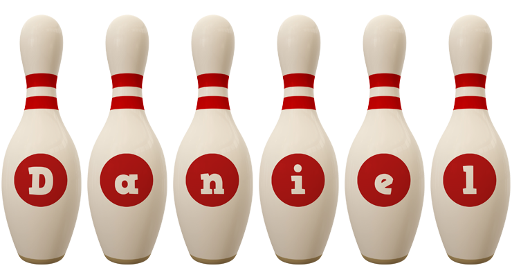Daniel bowling-pin logo