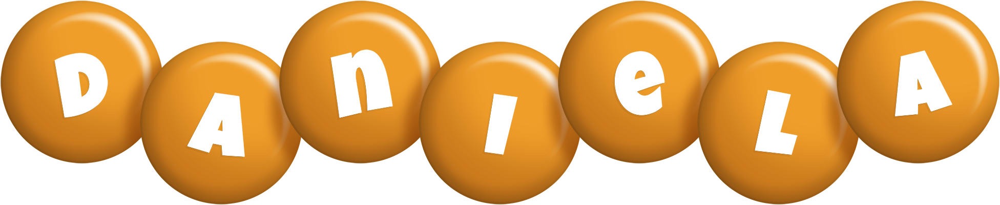 Daniela candy-orange logo