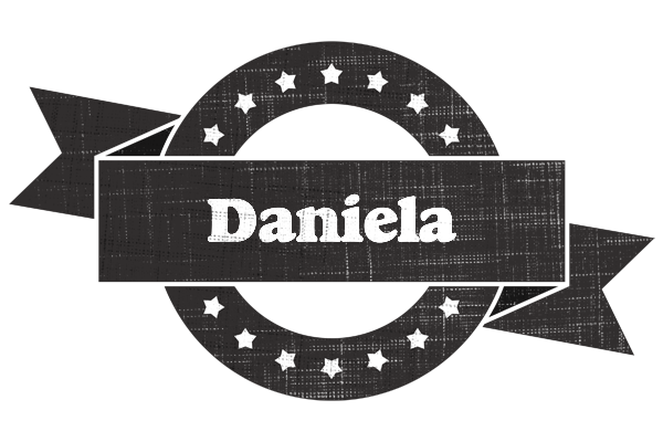 Daniela grunge logo