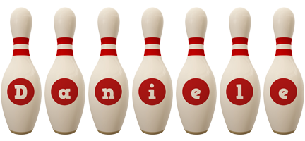 Daniele bowling-pin logo