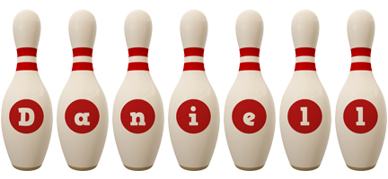 Daniell bowling-pin logo