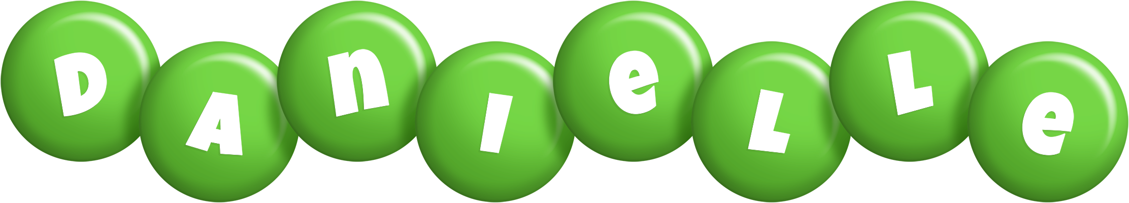 Danielle candy-green logo