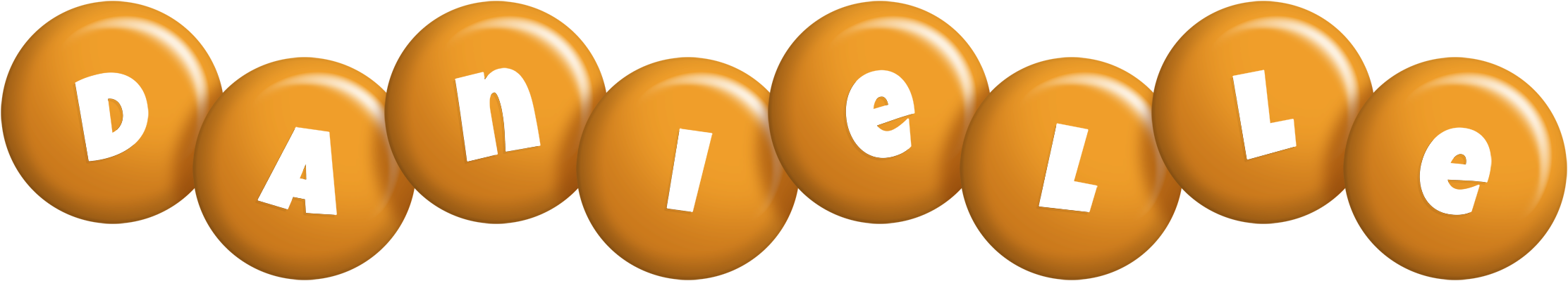 Danielle candy-orange logo