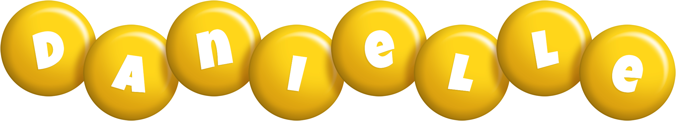 Danielle candy-yellow logo