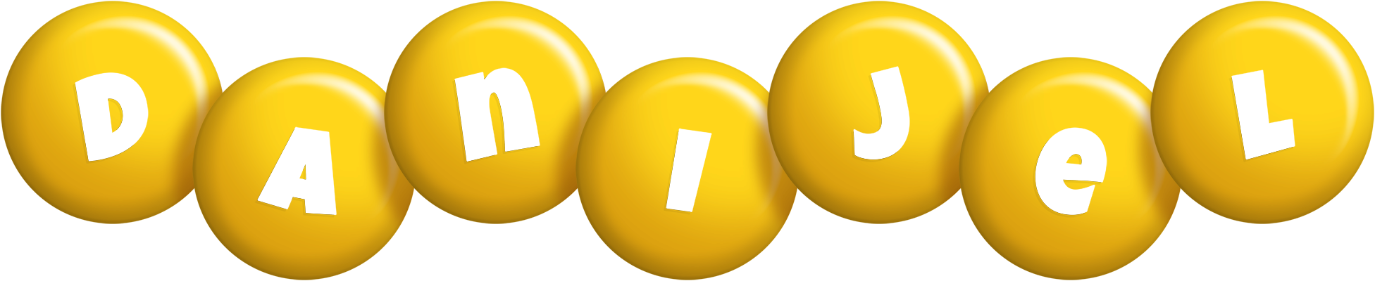 Danijel candy-yellow logo