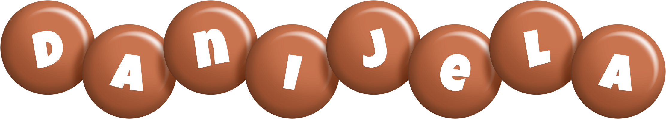 Danijela candy-brown logo
