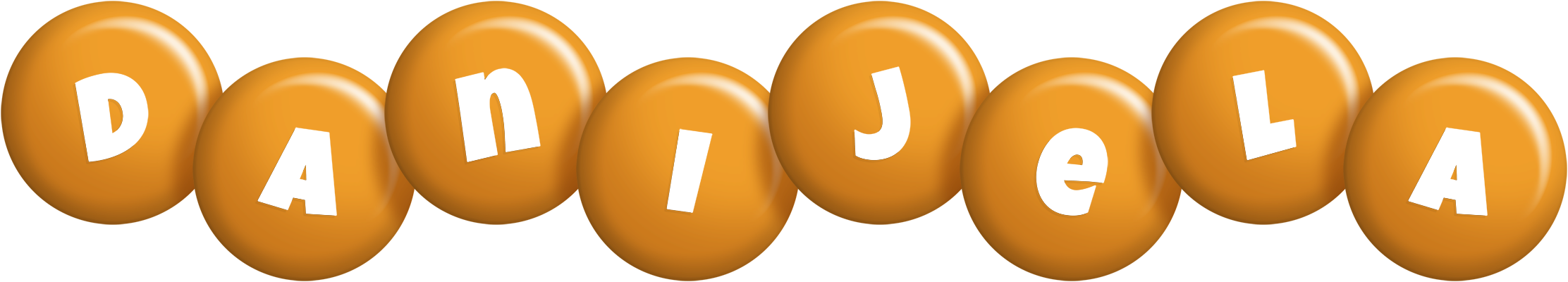 Danijela candy-orange logo