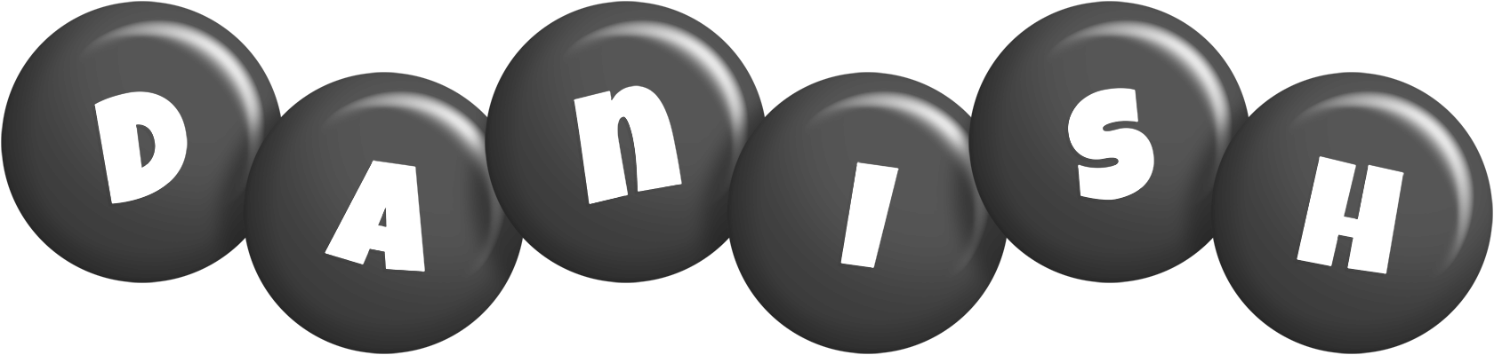 Danish candy-black logo