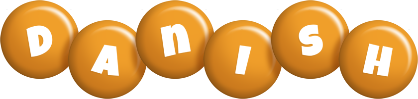 Danish candy-orange logo