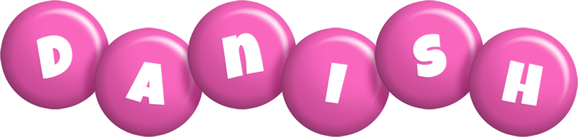 Danish candy-pink logo