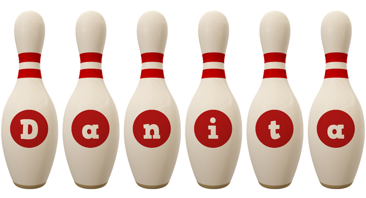 Danita bowling-pin logo