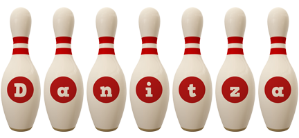 Danitza bowling-pin logo