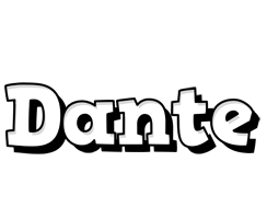 Dante snowing logo