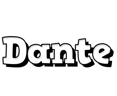 Dante snowing logo