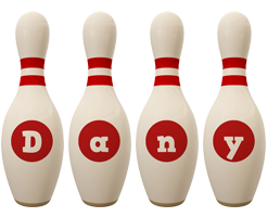 Dany bowling-pin logo