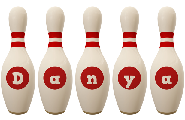 Danya bowling-pin logo